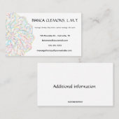 Carte De Visite Editable Mandala Massage Therapy (Devant / Derrière)