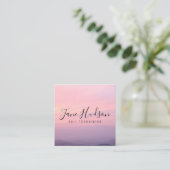 Carte de visite éditable minimaliste simple élégan (Debout devant)