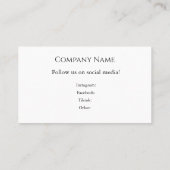 Carte de visite éditable pour tout type d'entrepri (Dos)
