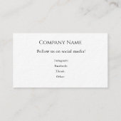 Carte de visite éditable pour tout type d'entrepri (Dos)