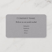 Carte de visite éditable pour tout type d'entrepri (Dos)