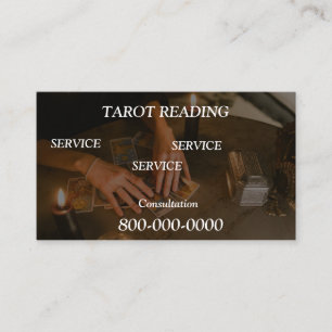 Carte De Visite Editable, Service de lecture de carte, Tarot, Magi