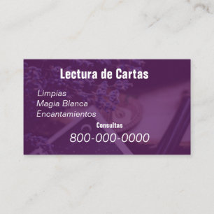 Carte De Visite Editable, Service de lecture de carte, Tarot, Magi