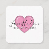 Carte de visite éditable simple élégante minimalis (Devant)