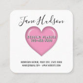 Carte de visite éditable simple élégante minimalis (Dos)