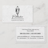 Carte De Visite Éditeur (Devant / Derrière)