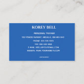 Carte De Visite Éditeur Barbell Personal Trainer (Dos)