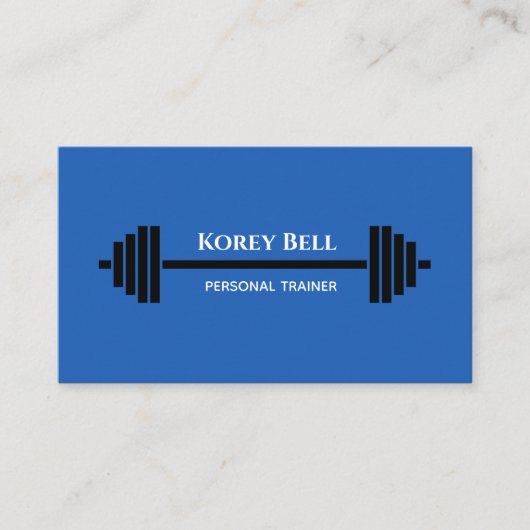 Carte De Visite Éditeur Barbell Personal Trainer (Devant)