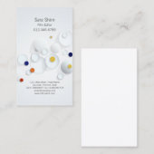 Carte De Visite Éditeur de films Visual Arts Media Points Abstrait (Devant / Derrière)