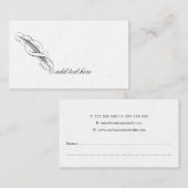 Carte De Visite Éditeur de l'auteur de plume Quill Édition (Devant / Derrière)