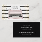 Carte De Visite Éditeur de Parties scintillant Gold de la machine  (Devant / Derrière)