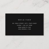 Carte De Visite Éditeur de rédacteur professionnel (Dos)