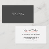 Carte De Visite Éditeur d'éditeur simple et moderne (Devant / Derrière)