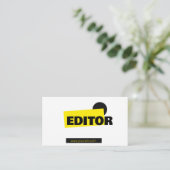 Carte De Visite Éditeur, Éditeur de langues, Éditeur de magazines (Debout devant)