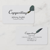 Carte De Visite Editeur indépendant et rédacteur en chef élégance (Devant / Derrière)