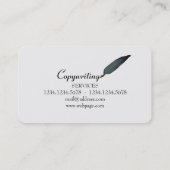 Carte De Visite Editeur indépendant et rédacteur en chef élégance (Dos)