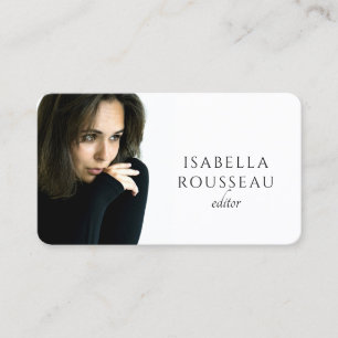 Carte De Visite Éditeur Minimaliste Moderne