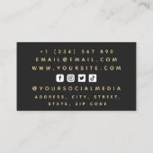 Carte De Visite Éditeur vidéo Bouton de lecture Bouton de lecture  (Dos)