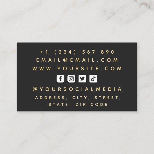 Carte De Visite Éditeur vidéo Bouton de lecture Bouton de lecture (Dos)