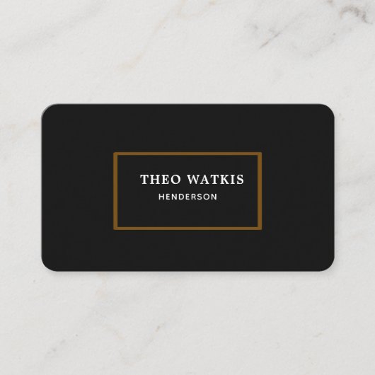 Carte De Visite Édition de code QR or noir (Devant)