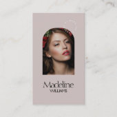 Carte De Visite Editorial Chic Beauté Salon maquillage Artiste Mau (Devant)