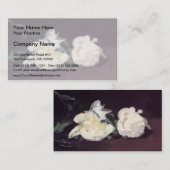 Carte De Visite Edouard Manet - Branche des Peonies Blanches et de (Devant / Derrière)