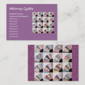 Carte De Visite Édredon d'héritage (Devant / Derrière)