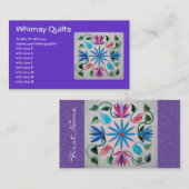 Carte De Visite Édredon fantaisie (Devant / Derrière)