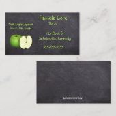 Carte De Visite Éducateur de pommes vertes modifiables (Devant / Derrière)