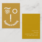 Carte De Visite Éducation de enseignement d'humour professionnel (Devant / Derrière)