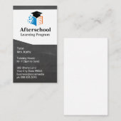 Carte De Visite Éducation | Logo Casquette diplômé (Devant / Derrière)