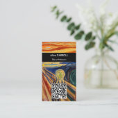 Carte De Visite Edvard Munch - The Scream 1910 - QR Code (Debout devant)
