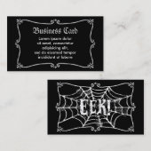 Carte De Visite EEK de toile d'araignée (Devant / Derrière)
