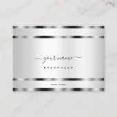 Carte De Visite Effet argent exceptionnel Professionnel et moderne (Devant)