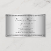 Carte De Visite Effet argenté brillant Étoiles de Parties scintill (Dos)