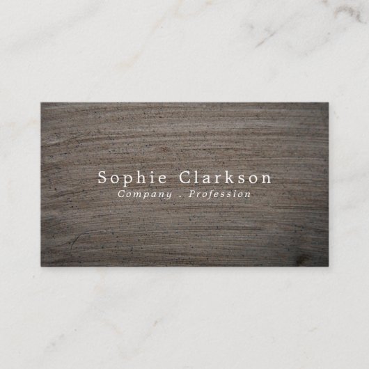 Carte De Visite Effet Argile, rustique (Devant)