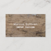 Carte De Visite Effet bois brut, rustique (Devant)