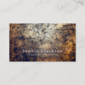 Carte De Visite Effet bois brut, rustique (Devant)