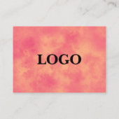 Carte De Visite Effet Cloud Storm élégant dans Peach (Dos)