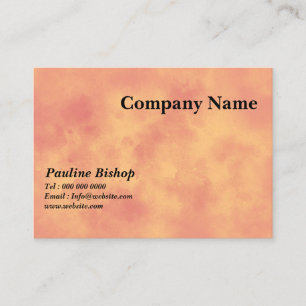 Carte De Visite Effet Cloud Storm élégant En orange