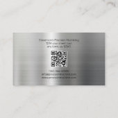 Carte De Visite Effet d'aluminium d'usinage et d'usinage des métau (Dos)