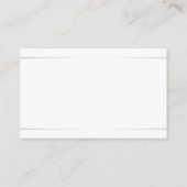Carte De Visite Effet d'argent brut élégant de script professionne (Dos)
