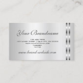 Carte De Visite Effet d'argent pour les yeux captifs Professional  (Dos)