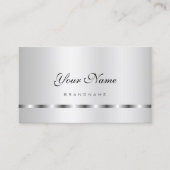 Carte De Visite Effet d'argent pour les yeux captifs Professional  (Devant)