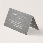 Carte De Visite Effet d'argile rustique lisse Double fidélité (Dos)