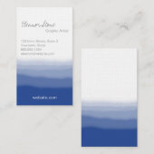 Carte De Visite Effet de colorant d'immersion (Devant / Derrière)