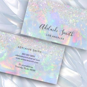 Carte De Visite effet de fausse parties scintillant opal gemstone