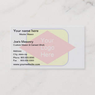 Carte De Visite Effet de filigrane d'arrière - plan de logo