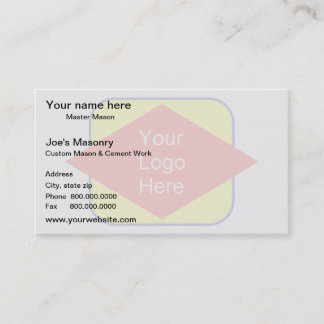 Carte De Visite Effet de filigrane d'arrière - plan de logo