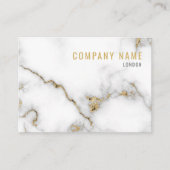 Carte De Visite Effet de marbre doré (Devant)